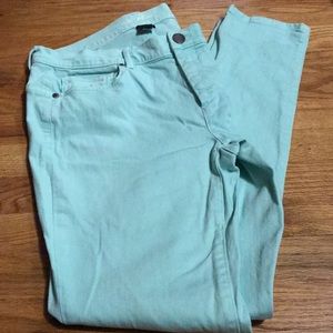 Victoria’s Secret Midi Sea foamed colored jeans-10